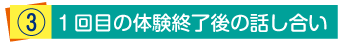 体験終了後の話し合い